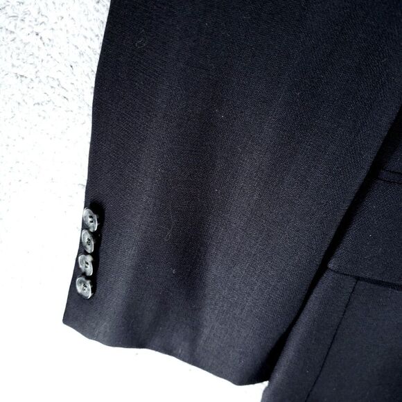 Vintage Joseph Abboud Double Breasted Blazer Jacket Mens 46L Wool Blue - Picture 5 of 16